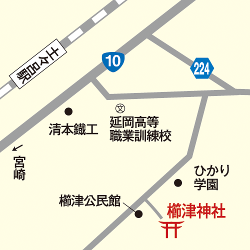 櫛津神社_map