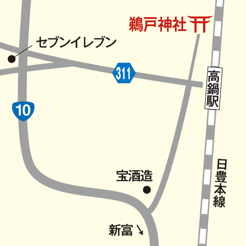 鵜戸神社／高鍋_map