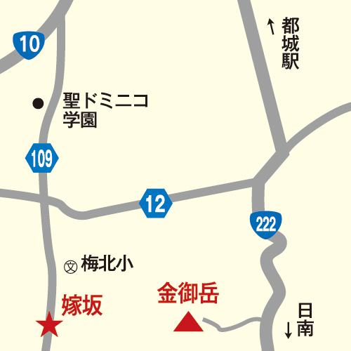 嫁坂／金御岳_map