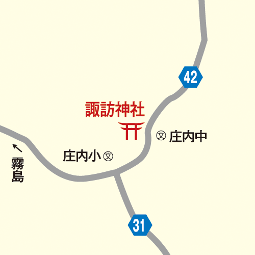 熊襲踊／庄内～山田_map