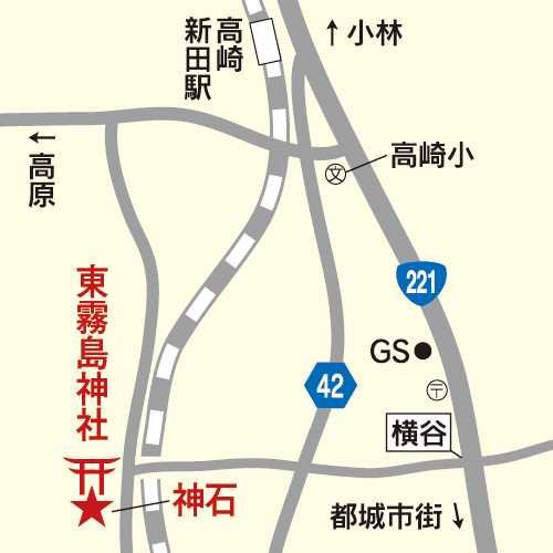 東霧島神社／神石_map